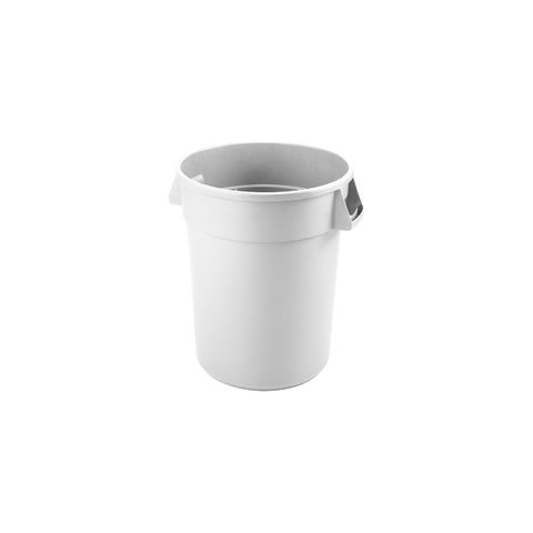 JIWINS ROUND INGREDIENT CONTAINER WHITE PE 492x584mm 75.70lt (*JW-CR76W*) = PACK OF 6 X EACHES
