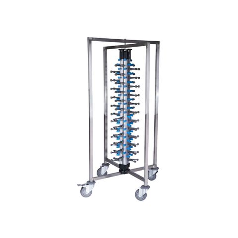 JIWINS MOBILE PLATE RACK FOR 48 PLATES S\S 650x590x1260mm (*JW-DC48*) =  1 X EACH