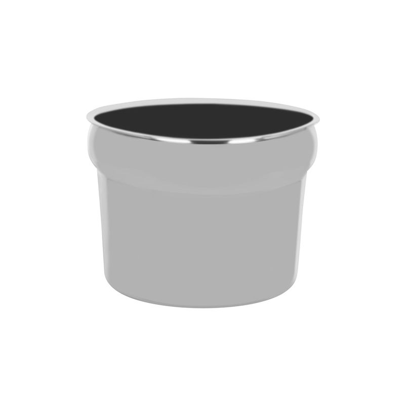 CHEF INOX ROUND STEAM TABLE INSERT S/S 267x204mm 11.0lt (*05810*) =  1 X EACH