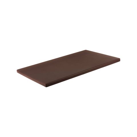 CHEF INOX CUTTING BOARD HACCP PE GN 1/1 530x325x20mm BROWN (*04386*) = PACK OF 5 X EACHES