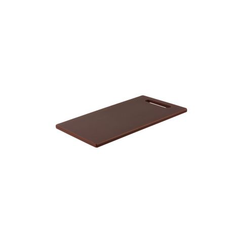 CHEF INOX CUTTING BOARD HACCP w/HDL PE 250x400x13mm BROWN (*04341*) = PACK OF 6 X EACHES