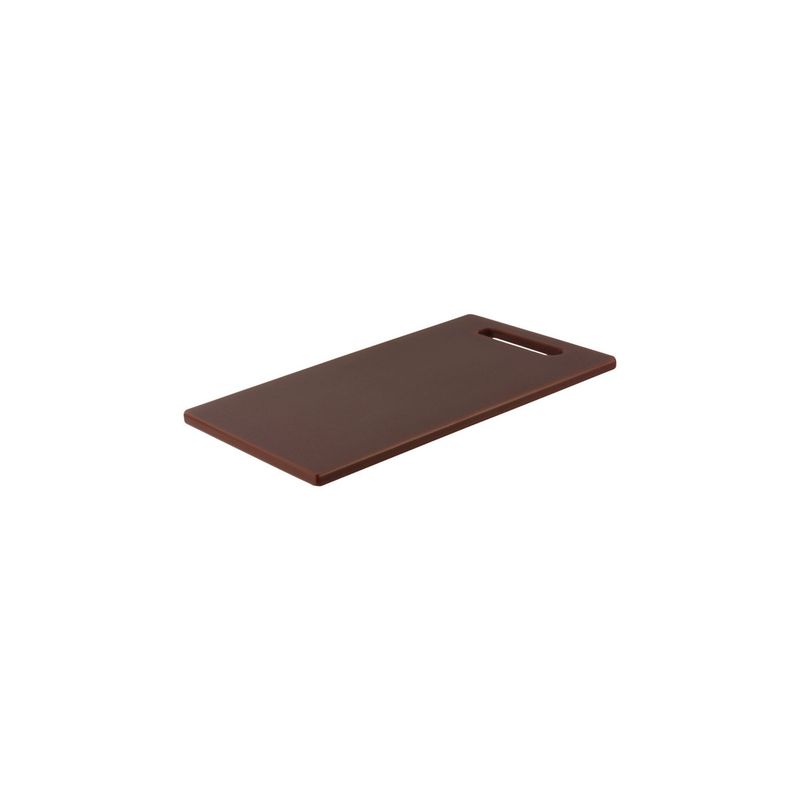 CHEF INOX CUTTING BOARD HACCP w/HDL PE 250x400x13mm BROWN (*04341*) = PACK OF 6 X EACHES