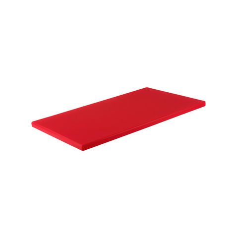 CHEF INOX CUTTING BOARD HACCP PE 380x510x12mm RED (*04353*) = PACK OF 6 X EACHES