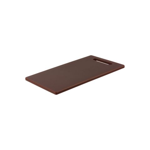 CHEF INOX CUTTING BOARD HACCP w/HDL PE 300x450x12mm BROWN (*04346*) = PACK OF 6 X EACHES