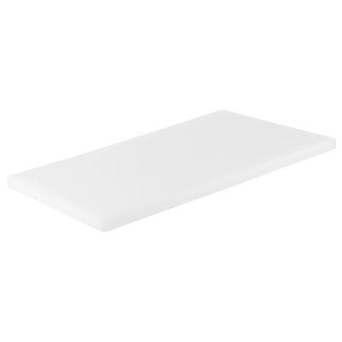 CHEF INOX CUTTING BOARD PE 450x750x19mm WHITE (*04363*) = PACK OF 4 X EACHES