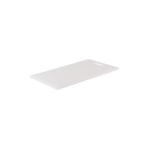 CHEF INOX CUTTING BOARD HACCP w/HDL PE 250x400x12mm WHITE (*04319*) = PACK OF 6 X EACHES