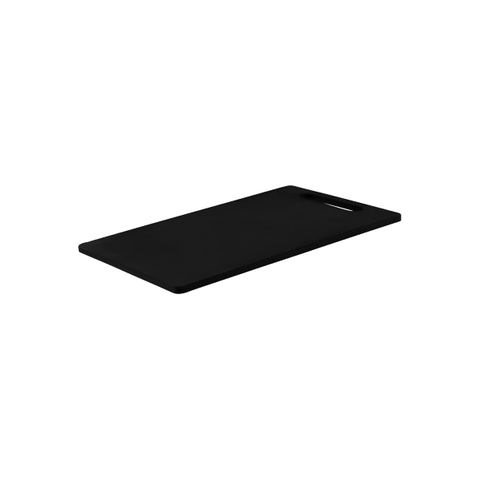 CHEF INOX CUTTING BOARD HACCP w/HDL  PE 300x450x12mm BLACK (*04320-BK*) = PACK OF 6 X EACHES