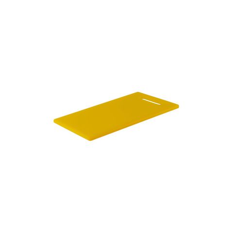 CHEF INOX CUTTING BOARD HACCP w/HDL PE 250x400x13mm YELLOW (*04344*) = PACK OF 6 X EACHES