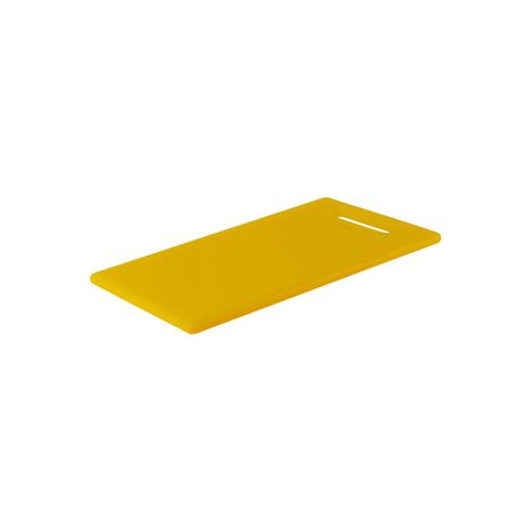 CHEF INOX CUTTING BOARD HACCP w/HDL PE 300x450x12mm YELLOW (*04349*) = PACK OF 6 X EACHES
