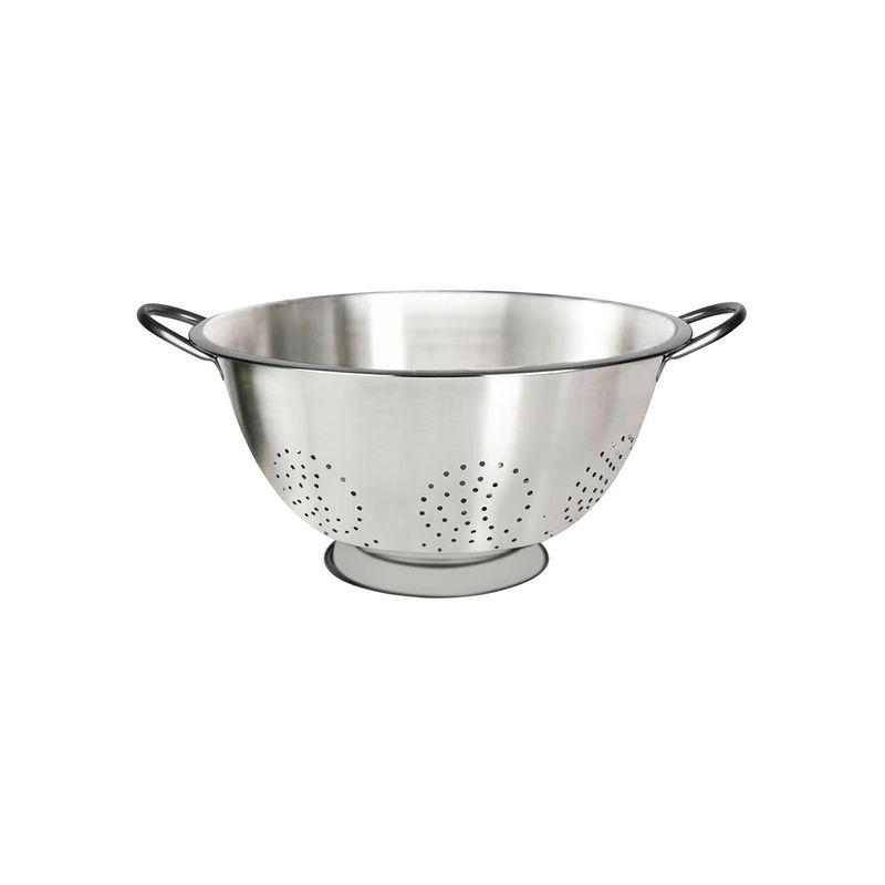 CHEF INOX COLANDER 4mm HOLES WIRE HDL S/S 375x165mm 13.0lt (*07413*) =  1 X EACH