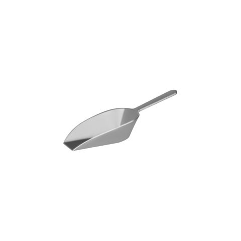 CHEF INOX FLAT SCOOP ALUMINIUM 190x110mm 453ml/16oz (*66155*) =  1 X EACH