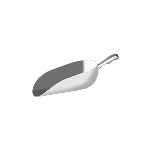 CHEF INOX ROUND SCOOP ALUMINIUM 260x140mm 1610ml/57oz (*66026*) =  1 X EACH