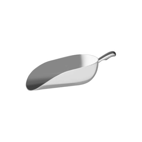 CHEF INOX ROUND SCOOP ALUMINIUM 300x160mm 2380ml/84oz (*66030*) =  1 X EACH