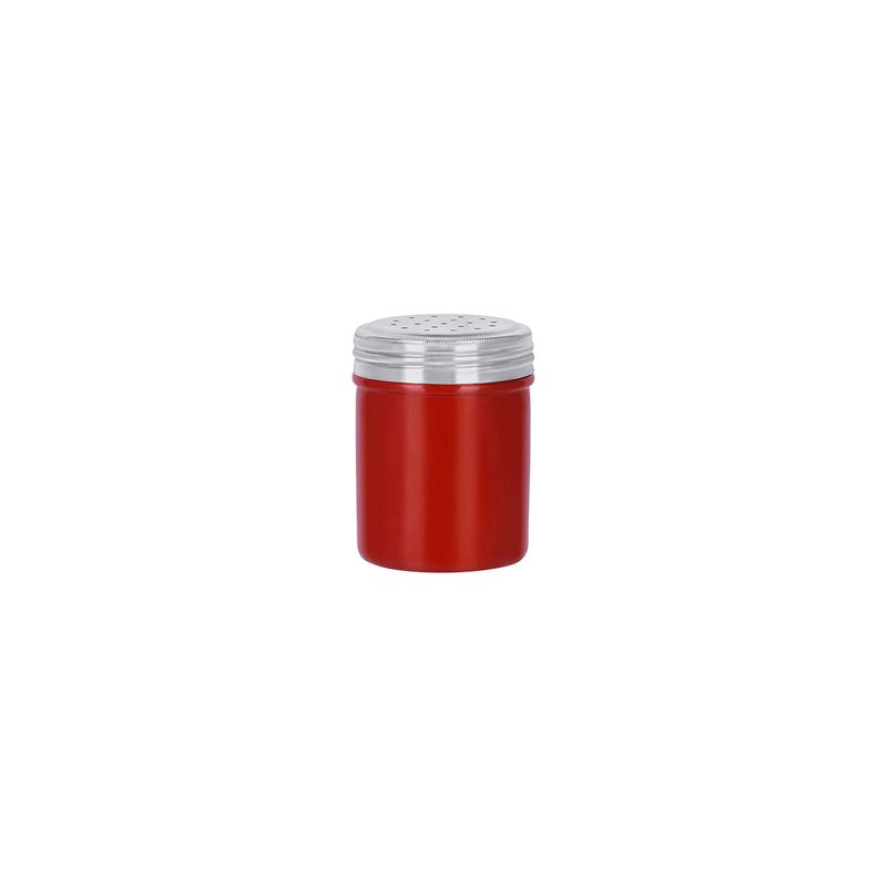 CHEF INOX SALT DREDGE S/S 70x90mm 285ml RED (*07241-RD*) = PACK OF 12 X EACHES