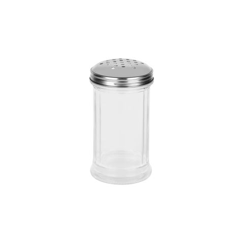 CHEF INOX CHEESE SHAKER GLASS w/S/S LID 355ml (*06800*) = PACK OF 12 X EACHES