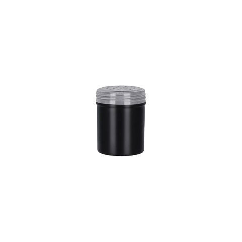 CHEF INOX SALT DREDGE S/S 70x90mm 285ml BLACK (*07241-BK*) = PACK OF 12 X EACHES