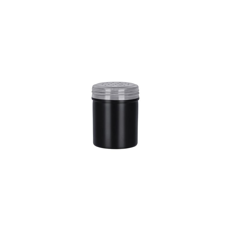 CHEF INOX SALT DREDGE S/S 70x90mm 285ml BLACK (*07241-BK*) = PACK OF 12 X EACHES