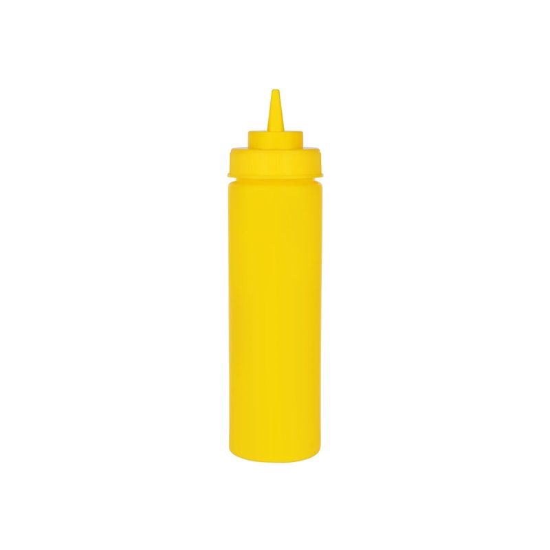 CHEF INOX SQUEEZE BOTTLE WIDE MOUTH PP 720ml/24oz YELLOW (*06974*) = PACK OF 12 X EACHES