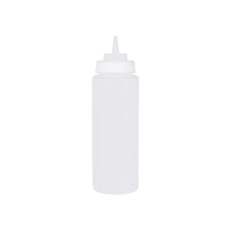 CHEF INOX SQUEEZE BOTTLE WIDE MOUTH  PP 950ml/32oz CLEAR (*06976*) = PACK OF 12 X EACHES