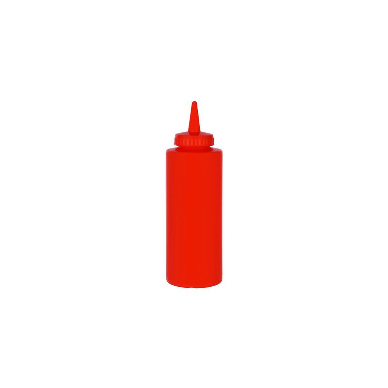 CHEF INOX SQUEEZE BOTTLE PP 340ml/12oz RED (*06942*) = PACK OF 12 X EACHES