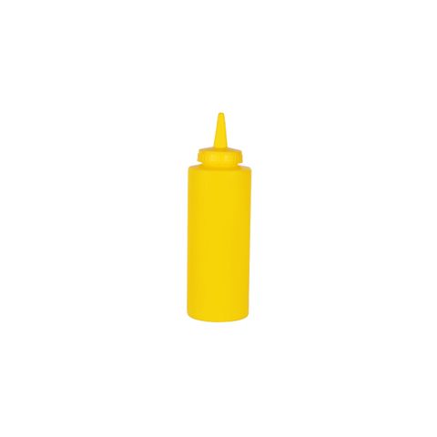 CHEF INOX SQUEEZE BOTTLE PP 340ml/12oz YELLOW (*06952*) = PACK OF 12 X EACHES