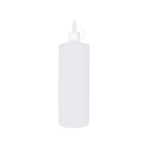 CHEF INOX SQUEEZE BOTTLE HDPE 1.0lt CLEAR (*06850*) =  1 X EACH
