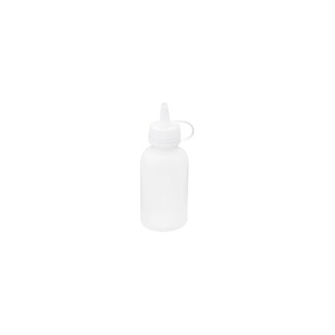 CHEF INOX MINI SAUCE BOTTLE w/SEAL TIP 50ml CLEAR (*06860*) = PACK OF 12 X EACHES