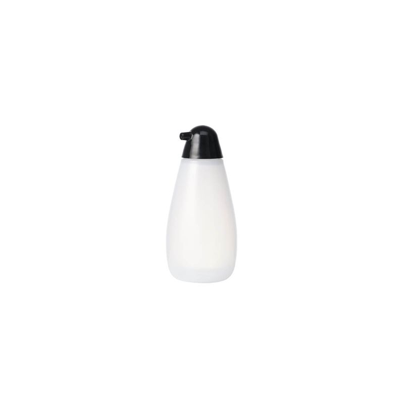 CHEF INOX SQUEEZE BOTTLE w/OIL POURER 200ml BLACK CAP (*06817*) = PACK OF 10 X EACHES