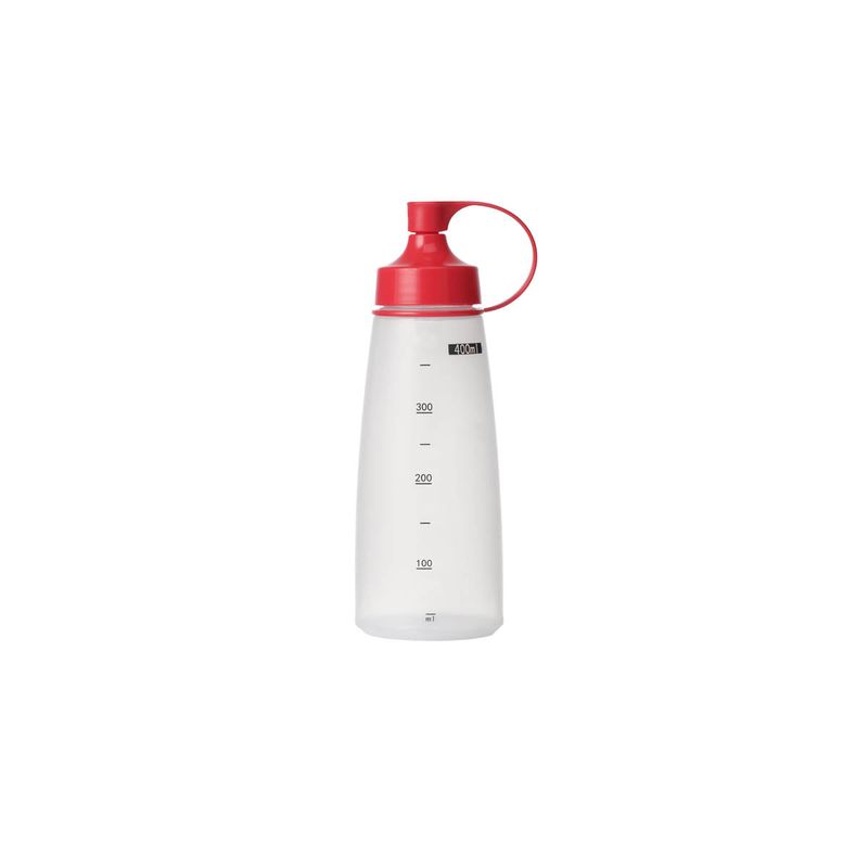 CHEF INOX SOFT SQUEEZE BOTTLE w/RED CAP 400ml (*06831*) = PACK OF 10 X EACHES
