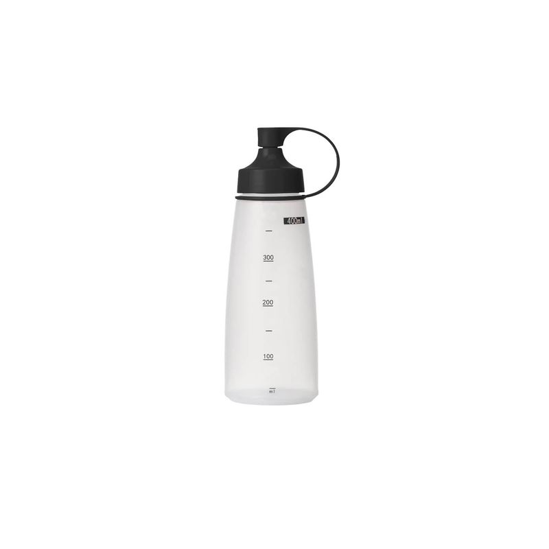 CHEF INOX SOFT SQUEEZE BOTTLE w/BLACK CAP 400ml (*06832*) = PACK OF 10 X EACHES