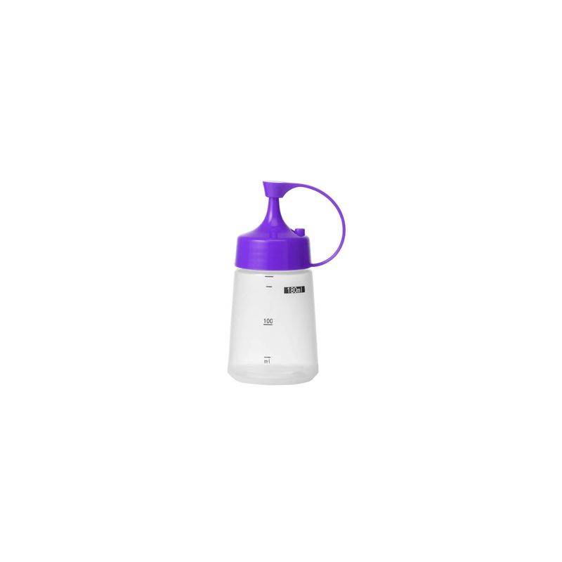 CHEF INOX SOFT SQUEEZE BOTTLE w/PURPLE CAP 180ml (*06826*) = PACK OF 10 X EACHES