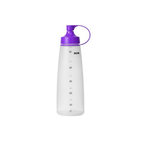 CHEF INOX SOFT SQUEEZE BOTTLE w/PURPLE CAP 550ml (*06838*) = PACK OF 10 X EACHES
