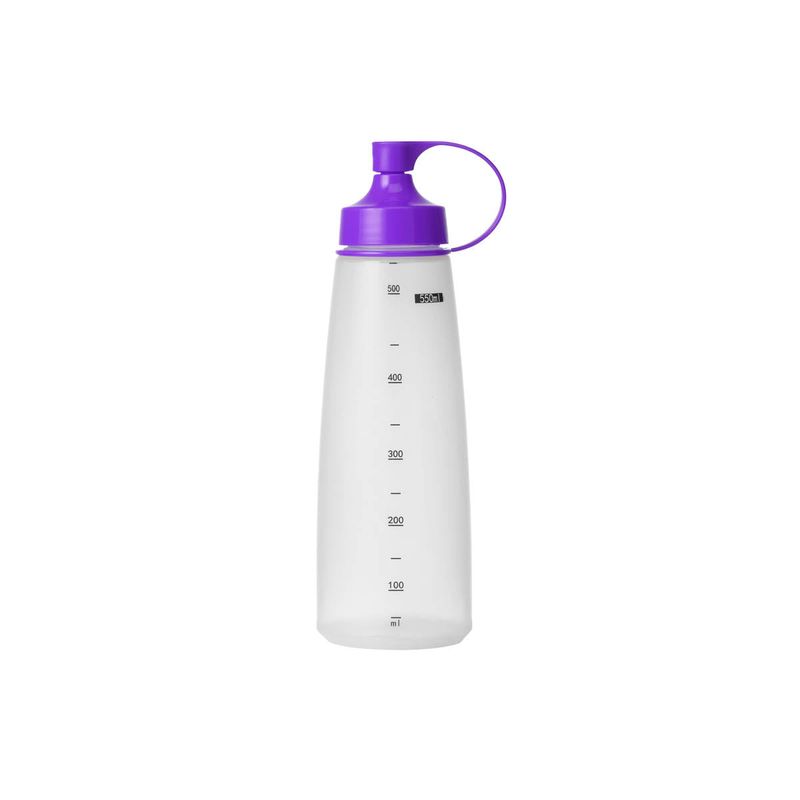 CHEF INOX SOFT SQUEEZE BOTTLE w/PURPLE CAP 550ml (*06838*) = PACK OF 10 X EACHES
