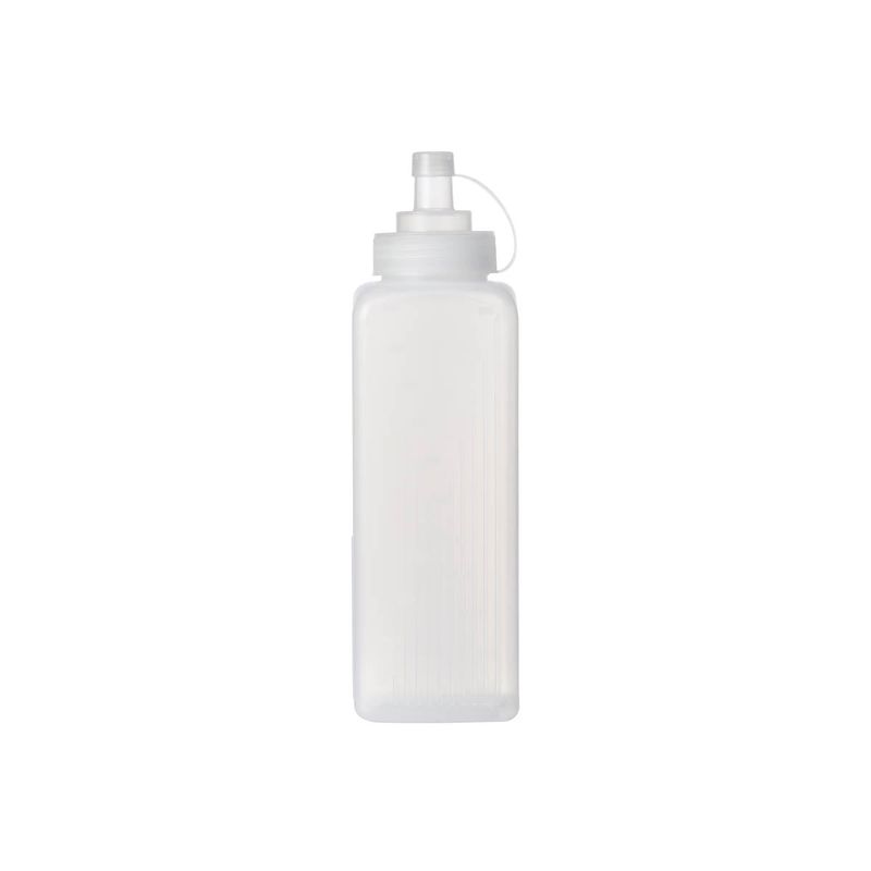 CHEF INOX SQUARE WIDE MOUTH SQUEEZE BOTTLE GRAD 800ml CLEAR (*06851*) = PACK OF 10 X EACHES