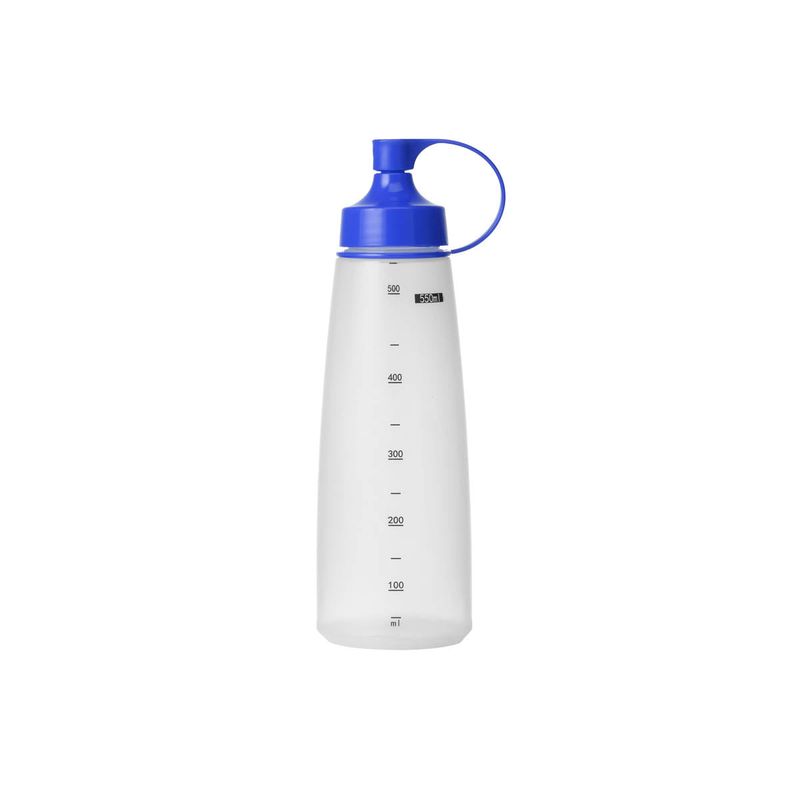 CHEF INOX SOFT SQUEEZE BOTTLE w/BLUE CAP 550ml (*06837*) = PACK OF 10 X EACHES