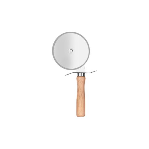 CHEF INOX PIZZA CUTTER 18/0 WHEEL w/WOOD HDL 100mm (*06281*) =  1 X EACH