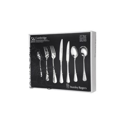 STANLEY ROGERS CAMBRIDGE 56PC CUTLERY SET (*SR50665*) = PACK OF 2 X SETS