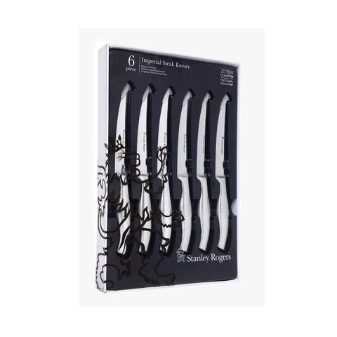 STANLEY ROGERS IMPERIAL STEAK KNIVES 6PC SET (*SR50463*) = PACK OF 6 X SETS