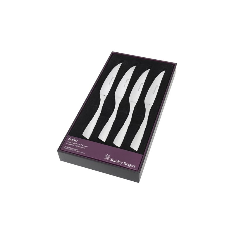 STANLEY ROGERS SOHO STEAK KNIVES 4PC SET (*SR50468*) = PACK OF 4 X SETS