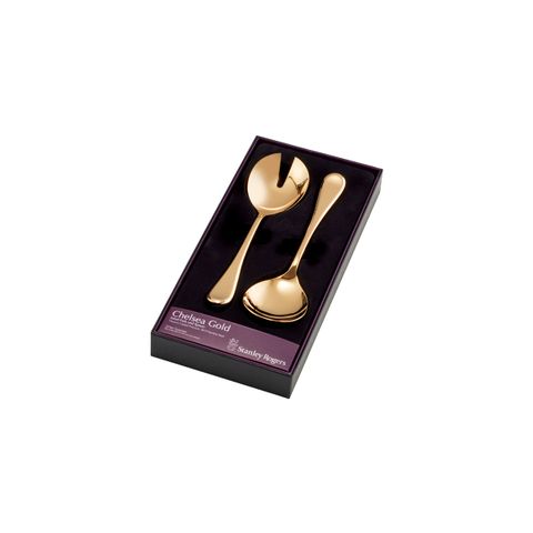 STANLEY ROGERS CHELSEA GOLD SALAD SERVERS 2PC SET (*SR50844*) = PACK OF 6 X SETS