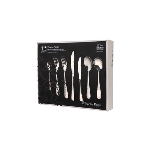 STANLEY ROGERS DEEVO SATIN 42PC CUTLERY SET (*SR50502*) = PACK OF 8 X SETS