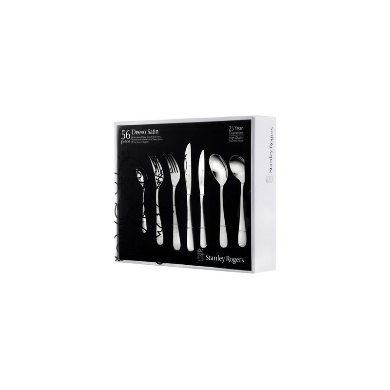 STANLEY ROGERS DEEVO SATIN 56PC CUTLERY SET (*SR50812*) = PACK OF 2 X SETS