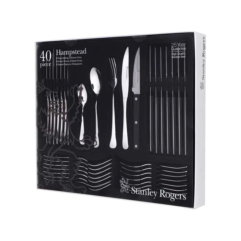 STANLEY ROGERS HAMPSTEAD 40PC CUTLERY SET (*SR50477*) = PACK OF 4 X SETS