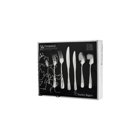 STANLEY ROGERS HAMPSTEAD 56PC CUTLERY SET (*SR50813*) = PACK OF 2 X SETS