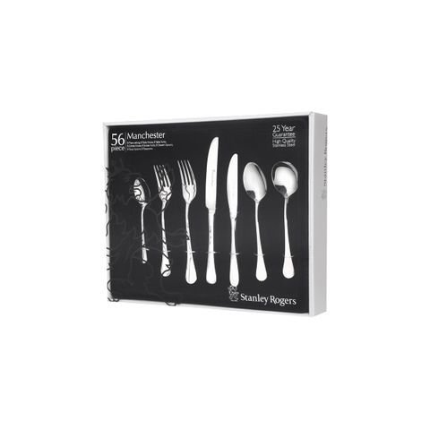 STANLEY ROGERS MANCHESTER 56PC CUTLERY SET (*SR50662*) = PACK OF 2 X SETS