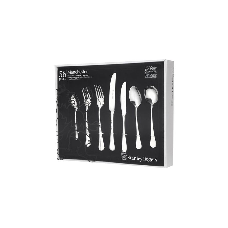 STANLEY ROGERS MANCHESTER 56PC CUTLERY SET (*SR50662*) = PACK OF 2 X SETS