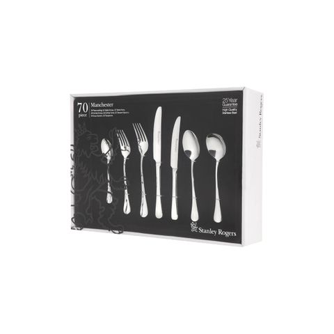 STANLEY ROGERS MANCHESTER 70PC CUTLERY SET (*SR50503*) = PACK OF 8 X SETS