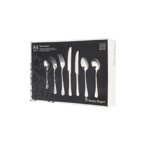 STANLEY ROGERS MANCHESTER 84PC CUTLERY SET (*SR50508*) = PACK OF 4 X SETS