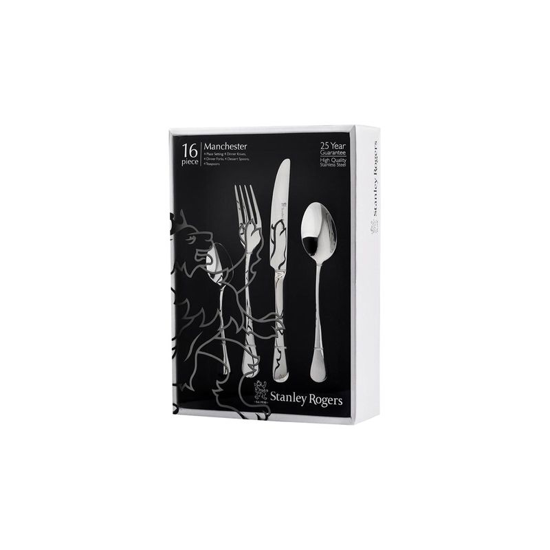 STANLEY ROGERS MANCHESTER 16PC CUTLERY SET (*SR50823*) = PACK OF 5 X SETS