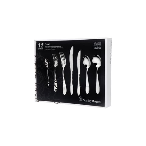 STANLEY ROGERS NOAH 42PC CUTLERY SET (*SR50593*) = PACK OF 6 X SETS